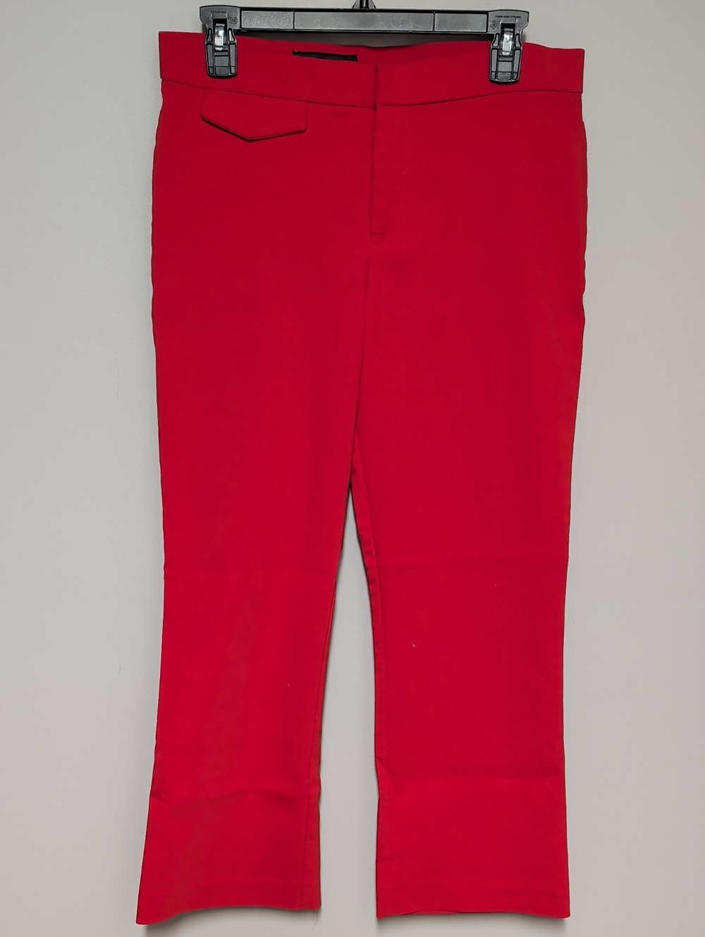Zara Women's Red Cropped Ankle Pants